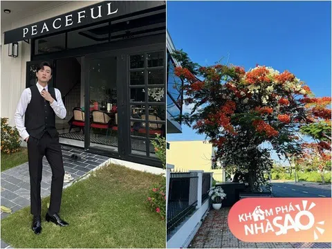 Cổng biệt thự của đại gia showbiz Việt U40 chưa vợ: Nở rực một loài hoa gọi nắng hè
