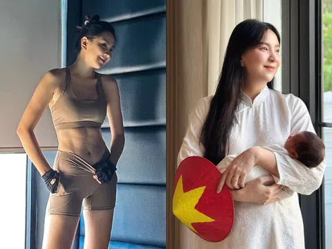 Mai Ngọc về lại dáng y hệt thời chưa bầu sau 18 ngày sinh nở, bí quyết đều nhờ mâm cơm ở cữ đẹp mắt