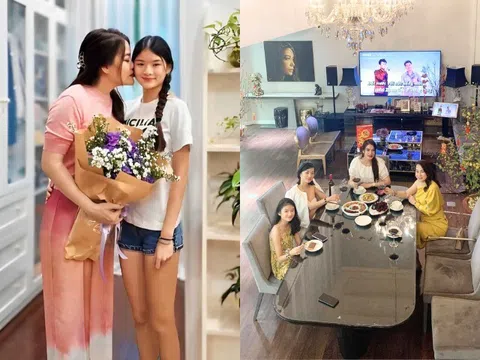 Trương Ngọc Ánh xúc động "tim thắt lại" vì hành động của con gái, hiếm hoi để lộ cảnh bên trong biệt thự tiền tỷ