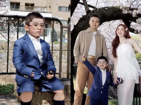 Sao Việt 24h: Thiếu gia nhí nhà Chi Bảo được mẹ cho diện đồ như chú rể, khí chất lạnh lùng không khác gì tổng tài