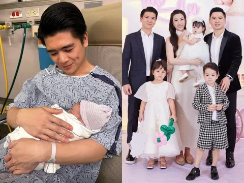 Anh chồng Đỗ Mỹ Linh đón con thứ 3