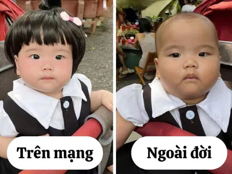 Cười té ghế với loạt ảnh khác nhau "một trời một vực" của các búp măng non trên mạng và ngoài đời
