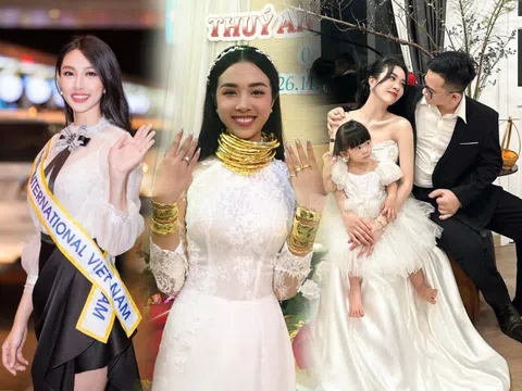 Chân dung người đẹp từng được Thùy Tiên thay thế thi Hoa hậu Quốc tế: Lấy chồng Tiến sĩ, đám cưới được tặng 13 cây vàng