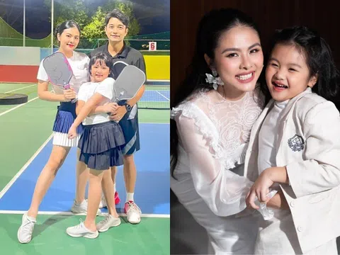 Chồng đại gia của Vân Trang nhìn con gái khóc lã chã mà thương, ái nữ 9 tuổi giống hệt bố rõ nét xinh xắn