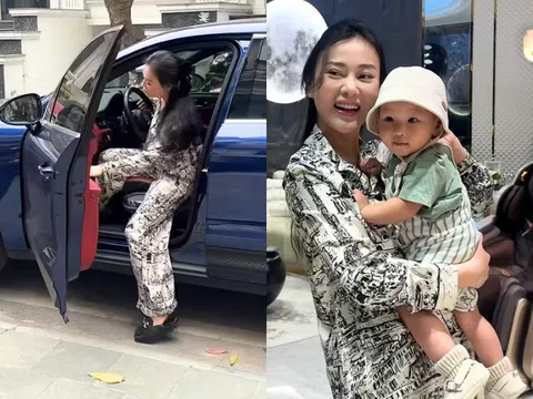 Phương Oanh tự lái siêu xe đưa đón 2 con song sinh, mách mẹo làm vợ từ ngày lấy Shark Bình