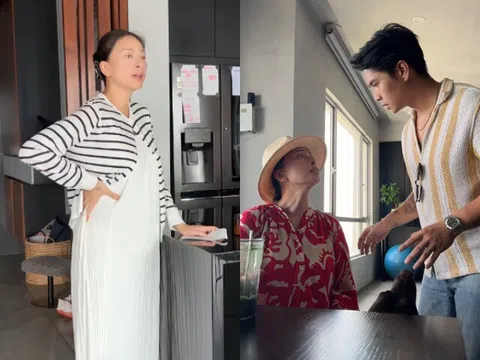 Chồng trẻ của Ngô Thanh Vân chăm vợ bầu U50 gắt gao, nghe thở dài 1 tiếng là bỏ hết mọi thứ ra canh chừng