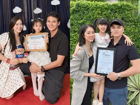 Sao Việt khoe con tốt nghiệp mầm non: Bảo Bối sinh ở Mỹ của Vũ Ngọc Ánh "phá" trường, con gái Lê Phương cao như "vượt cấp"