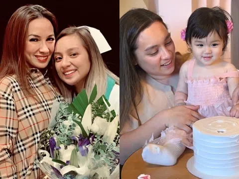 Chồng cũ Phi Nhung sang nhà con gái thăm cháu ngoại, "tiểu công chúa" đáng yêu là "bản sao" của người bà quá cố