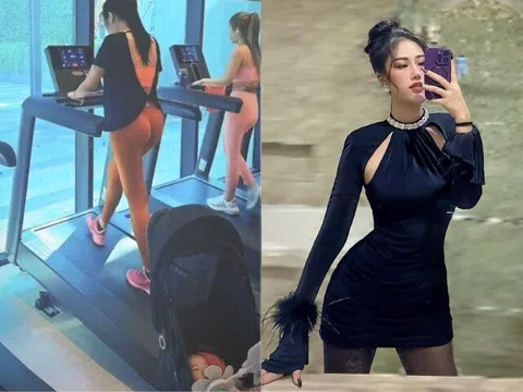 Mẹ đơn thân "gây sốt" phòng gym với vóc dáng đẹp nõn nà, hoá ra vừa sinh con cho bạn trai nổi tiếng hơn 37 tuổi