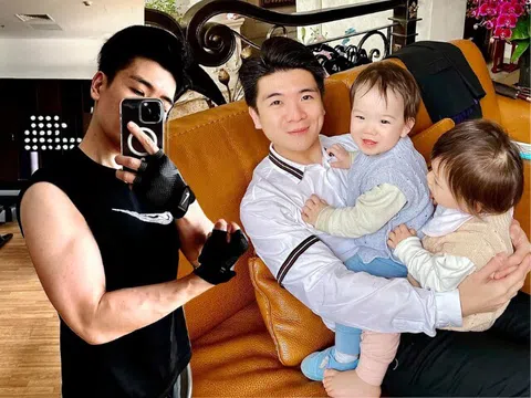 "Thiếu gia nghìn tỷ" nhà Bầu Hiển khoe cơ bắp săn chắc, là bố đơn thân 3 con vẫn khiến hội chị em mê mệt
