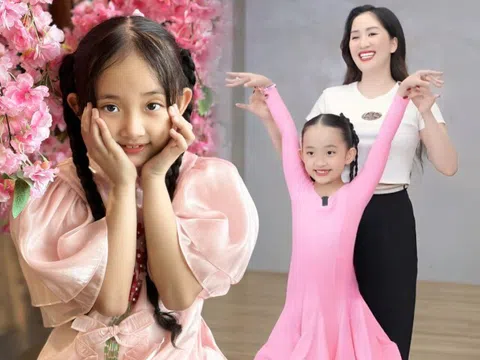 "Mợ Chảnh" con Khánh Thi trổ nét xinh yêu hệt "công chúa", clip nhảy với mẹ được khen chuẩn gen "kiện tướng dancesport"