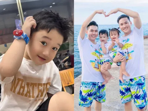 Con trai sinh ở Thái Lan của Hà Trí Quang - Thanh Đoàn được làm tóc chuẩn nam thần, diện mạo điển trai hút triệu view