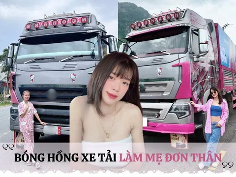Bóng hồng xe tải Thái Nguyên 8 năm đưa con rong ruổi đường dài Bắc Nam, 19 tuổi làm mẹ đơn thân, 2 con khác cha
