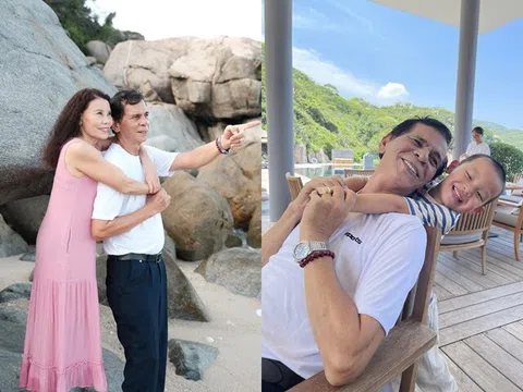Mẹ ruột của Hồ Ngọc Hà "vất vả" chụp ảnh với chồng lai Pháp, Lisa - Leon quấn quýt không rời ông bà ngoại