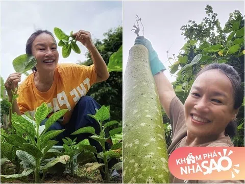 "Mẹ" Phương Oanh - Hương Vị Tình Thân: Đời thực có khu vườn xanh mướt, khoe từng cọng rau giản dị