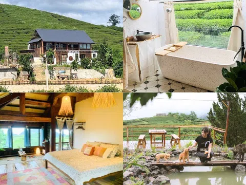Bỏ phố về cao nguyên, cặp vợ chồng trẻ chi 2 tỷ đồng xây ngôi nhà gỗ đẹp như tranh giữa đồi chè xanh ngát