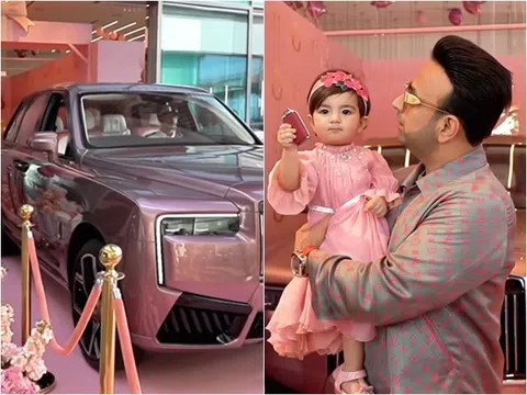 Bé gái 1 tuổi sở hữu Rolls-Royce 18 tỷ gây tranh cãi, danh tính người tặng rất quen thuộc