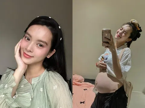 Sao Việt 24h: Quỳnh Lương tăng cân thấy rõ ở tháng thứ 8, tiết lộ cận nặng của mẹ và bé ở cuối thai kỳ