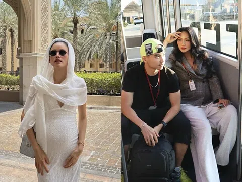 Dàn mỹ nhân Việt vác bụng bầu đi du lịch nước ngoài: Tuyết Lan sang chảnh như "phú bà Dubai", H'Hen Niê "dính" chồng không rời