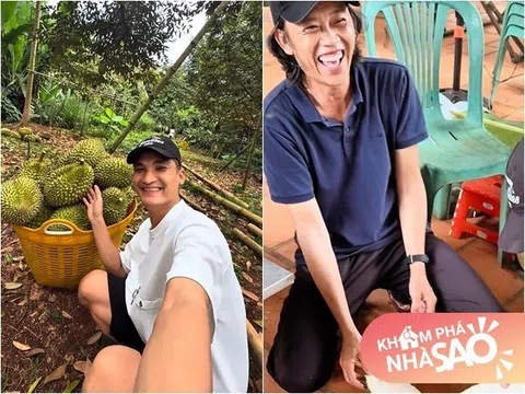Vườn sầu riêng, măng cụt rộng thênh thang của Hoài Linh: Mạc Văn Khoa về "ăn ngập mồm", đoạn khui trái ai cũng cười lăn
