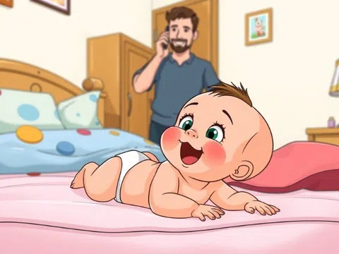 Trong 10 giây, chỉ người tinh tế mới nhận ra lỗi sai của người bố khi chăm con sơ sinh ở bức hình