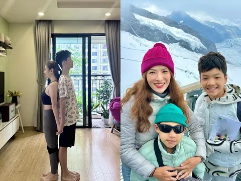 Sao Việt 24h: MC Đan Lê bất ngờ vì con trai đã cao hơn mẹ gần 1 cái đầu, có bờ vai vững chãi ở tuổi 14
