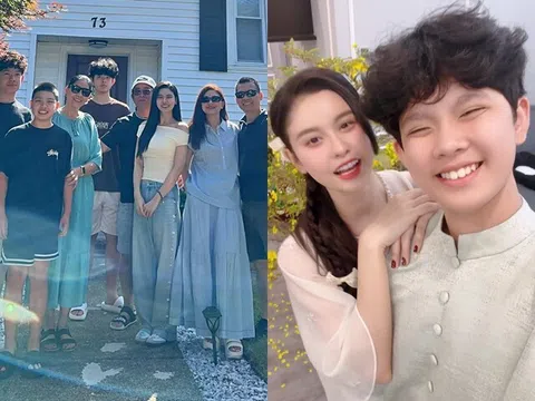 Trương Quỳnh Anh đưa quý tử sang Mỹ gặp ông bà ngoại sau 13 năm, khoe con trai khiến mọi người phải ngước nhìn