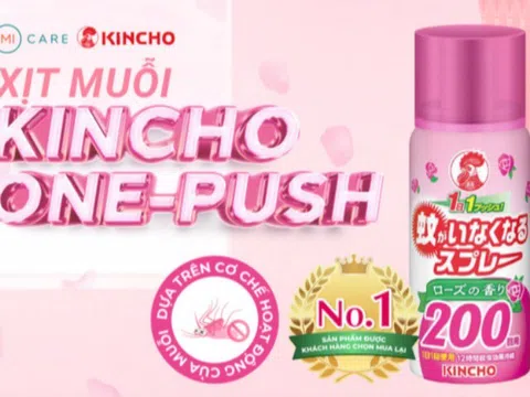 Xịt muỗi Kincho: Một lần xịt – Hiệu quả tức thì, muỗi biến mất
