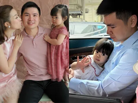 Chồng chủ tịch nhà Đỗ Mỹ Linh mừng sinh nhật "bình rượu mơ", ái nữ nay cực xinh đã biết giành bố Quang với mẹ
