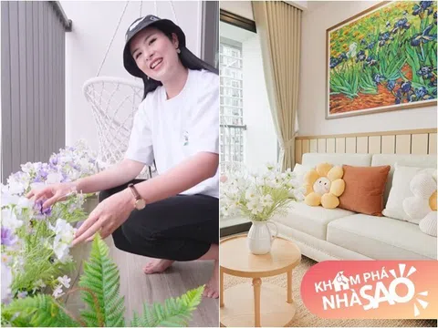 Hoa hậu Việt Nam vác bụng bầu tự trang trí căn hộ xinh xắn nên thơ, "khối nghỉ hè" đến mà thích mê