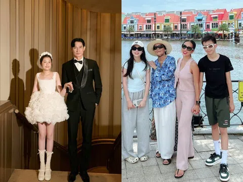 Sao Việt đưa con về Việt Nam nghỉ hè: Khánh Ngọc khoe quý tử cao lớn, ái nữ của Huy Khánh chân dài miên man