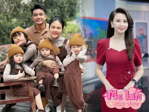 Mẹ bỉm đông con "chạy show" nhẹ tênh: Vân Trang nhờ nội ngoại chăm, nữ BTV VTV sinh 5 lần vẫn tự tin lên sóng