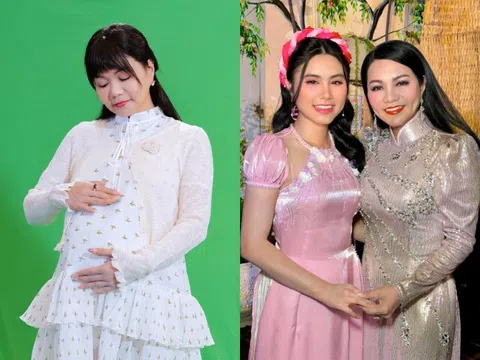 Ngọc Huyền khoe "bụng chửa" sắp đẻ ở tuổi U60, con gái đầu lòng được nuôi trong biệt thự 50 tỷ nay cực xinh