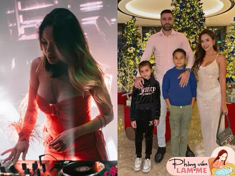 Nữ DJ nóng bỏng nhất Thanh Hóa sinh 2 con lai cho cầu thủ Hà Lan, ai cũng khuyên đẻ thêm vì gen bố mẹ quá đẹp