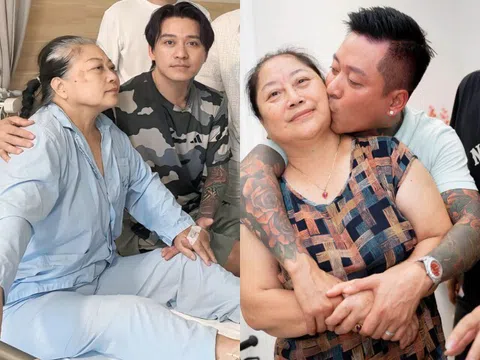 Tuấn Hưng ở viện chăm mẹ ruột mắc bạo bệnh, xót gấp nghìn lần khi thấy đấng sinh thành đau đớn