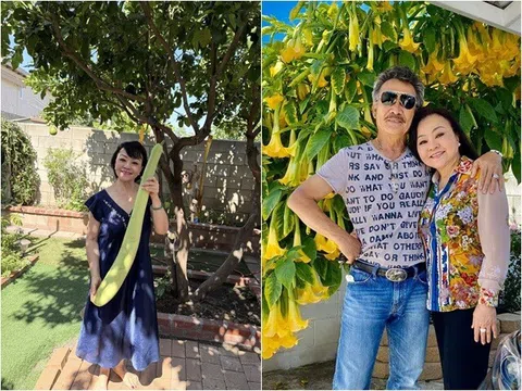 Danh ca Hương Lan có giàn bầu được nhiều nghệ sĩ đến thăm, yên ấm cùng chồng kỹ sư trong nhà vườn 1.000m2