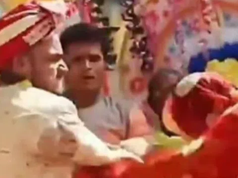 Ngỡ ngàng cô dâu, chú rể lao vào ẩu đả dữ dội ngay trong đám cưới