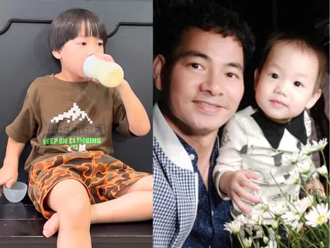 Con thứ 3 nhà NSND Xuân Bắc lên 7 tuổi vẫn ti bình, trổ tài ngâm thơ bằng giọng ngọng nghịu nghe cực yêu