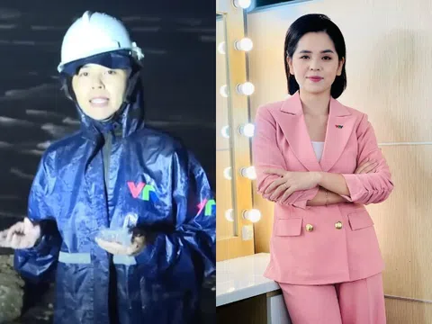 "Bông hồng thép" VTV đội mưa tác nghiệp giữa bão Wipha: Từng dũng cảm đưa tin ngay tâm bão Yagi, thần thái chuẩn "nữ cường"