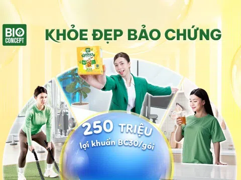 Khác biệt đến từ 250 triệu lợi khuẩn BC30 là minh chứng khoa học trong từng gói Bio Concept Kombucha
