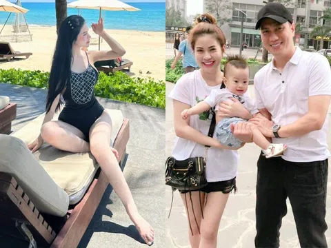 Hot mom là vợ cũ NSƯT Việt Anh khoe dáng nuột trắng như bông bưởi, được khen "thăng hạng" từ ngày làm mẹ đơn thân