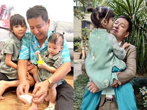 NSƯT Chí Trung không ở chung với con vẫn sang nhà thăm cháu nội, làm ông vụng về phải xin lỗi "tiểu công chúa"