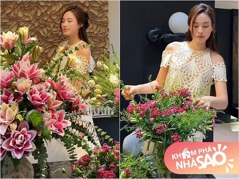 Hoa hậu Đỗ Thị Hà cắm hoa nhưng dân mạng tranh cãi cách chữa lành của người giàu, một chi tiết gây "nổi da gà"