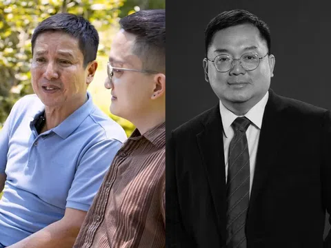 NSƯT Chí Trung đưa con trai đến viếng ông Hoàng Nam Tiến: "Hàng người dài dằng dặc, giàn giụa nước mắt"
