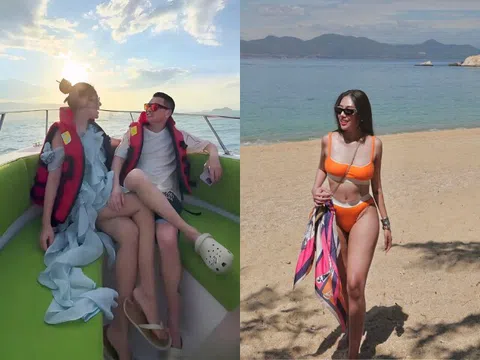 Quang Minh đưa bạn gái đi chơi nhưng dân tình chỉ soi "bàn tay hư", tình trẻ kém 37 tuổi mặc bikini khoe dáng bốc lửa