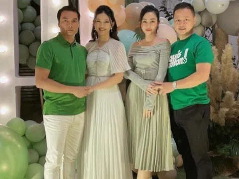 2 Á hậu Việt là chị em ruột cùng “gu” lấy đại gia hơn nhiều tuổi, hay để 2 chồng diện đồ đôi, cảnh làm mẹ cũng hệt nhau