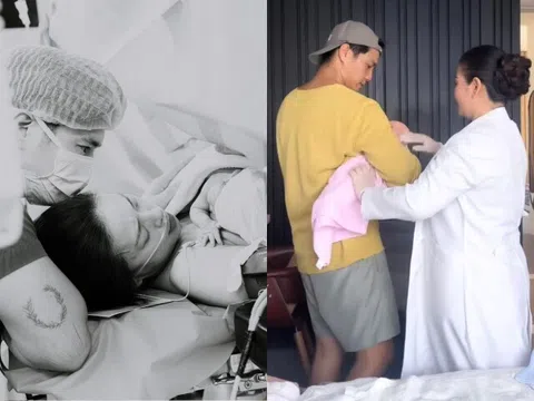 Ngô Thanh Vân sinh con đầu lòng cho Huy Trần ở tuổi U50, khoe con gái cực đáng yêu
