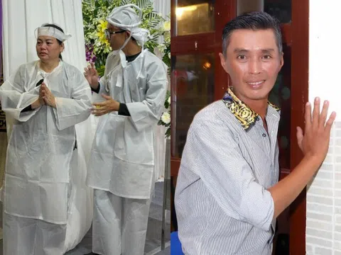 Vợ danh hài Bắc Hải cùng con thơ khóc ngất tại đám tang của chồng: "Anh đi lạnh lẽo vậy anh"