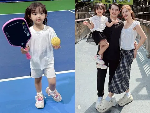 Sao Việt 24h: Winnie nhà Đông Nhi - Ông Cao Thắng 5 tuổi đã ra sân chơi pickleball, khuôn mặt xinh xắn như búp bê