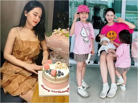 Vợ Quế Ngọc Hải một mình ôm 3 con về quê ngoại tránh bão, ước gì có chồng ở nhà